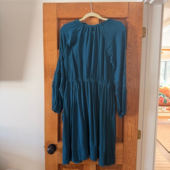 Knox Rose Teal V-Neck Dress - Picture 3 of 3